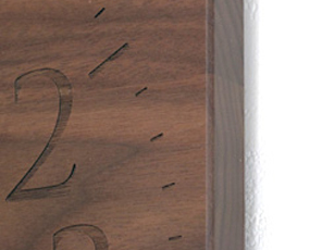 無垢材 木製掛け時計　「MUKU」 アナログ 標準　(YC-YK14-101)