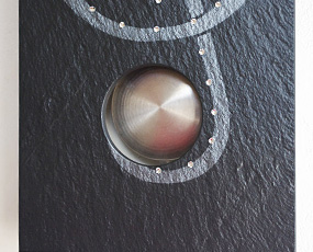 石の掛け時計「Vaerst2788」 ドイツ製 針色:シルバー　(VA-2788)