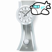 AMS 掛け時計 振り子時計 アナログ シルバー ドイツ製 AMS7268 30%OFF 納期3〜4週間　(YM-AMS7268)