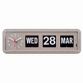 TWEMCO トゥエンコ 掛け時計 パタパタ時計 カレンダー表示 ロータリークロック 掛置兼用　(OP-BQ-38)
