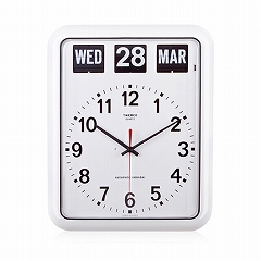 TWEMCO トゥエンコ 掛け時計 パタパタ時計 カレンダー表示 ロータリー 