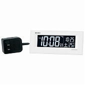 セイコー(SEIKO) 目覚まし時計 置き時計 DL209W デジタル 電波時計 温度計 おしゃれ