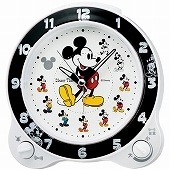 セイコー(SEIKO) ディズニー 目覚し時計 置き時計 FD461W ディズニー ミッキー＆フレンズ アナログ スイープ ライト付 おしゃれ