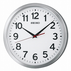 セイコー(SEIKO) 掛け時計 壁掛け 電波時計 KX227S 金属枠 オフィスタイプ アナログ スイープ おしゃれ