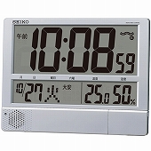 セイコー(SEIKO) 掛け時計 壁掛け 電波時計 置き時計 SQ434S デジタル カレンダー プログラム メロディ 温度計 湿度計 おしゃれ