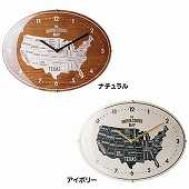 掛け時計 木製 ダイナー アメリカン ワイルド ステップムーブメント ローゼル　(IF-CL1685)