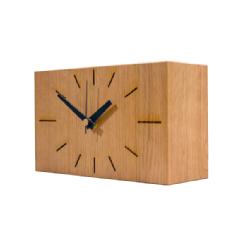 日本製 木製 掛け時計 アナログ スイープムーブメント 天然木 16cm幅