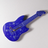 掛け時計 陶器 日本 製ギター ギフ ト音楽 プレゼント エレキギターミュージッ クロツ クおしゃれ 贈り物　(IR-CHE)