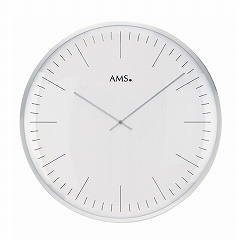 AMS 掛け時計 アナログ ドイツ製 シルバー AMS9540 30%OFF 納期1ヶ月程度　(YM-AMS9540)