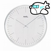 AMS 掛け時計 アナログ ドイツ製 シルバー AMS9540 30%OFF 納期1ヶ月程度　(YM-AMS9540)
