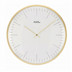 AMS 掛け時計 アナログ ドイツ製 ゴールド AMS9541 30%OFF 納期1ヶ月程度　(YM-AMS9541)
