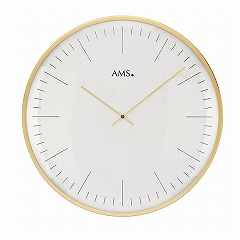 AMS 掛け時計 アナログ ドイツ製 ゴールド AMS9541 【期間限定30％OFF！】国内在庫 即納　(YM-AMS9541J)