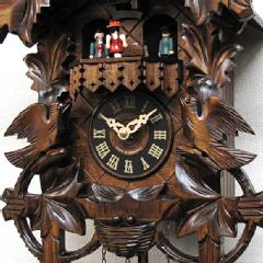 森の時計、木製からくり鳩時計　635ＱＭＴ