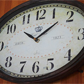 アンティーク調掛け時計「オテルビュー・オーバルクロック（CGBG-70)」