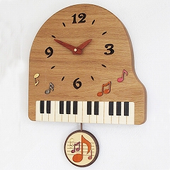 寄せ木振り子時計「ピアノ」(PK-PF-1)