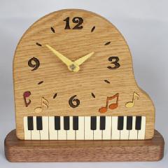 寄せ木置き時計「ピアノ」(PK-PK-1)
