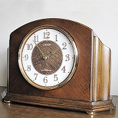 【 SALE在庫限り35％OFF 】リズム時計の天然木高級置き時計　(RY-4RY705-N06s)