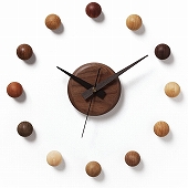 木製掛け時計「サテライトクロック」　(DP-SATE)