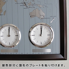 【 SALE在庫限り30％OFF 】 CITIZEN シチズン  壁掛け時計 ワールドタイム　4か国表示 世界時計　(RY-4MWA01-006t)
