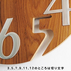 掛け時計 ジョージ・ネルソン ミラークロック 3D 壁掛け時計 「ナンバークロック」 GN215　(KC-GN215)
