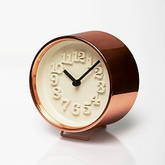 Lemnos レムノス 掛け時計 アナログ 小さな時計 銅 渡辺力 掛置兼用（WR11-05）